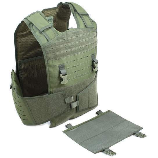 Gilet porte - plaques MISSION ALERT Bulldog Tactical - Vert olive - Welkit.com