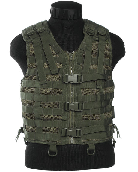 Gilet tactique Mil-Tec Modular System en polyester avec sangles porte-équipement