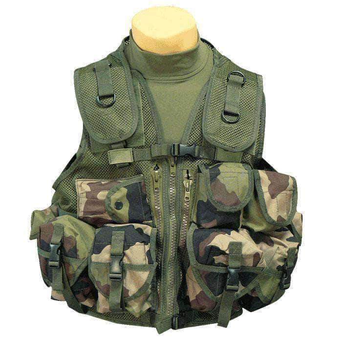 Gilet tactique Mil-Tec PLCE 9 poches en mesh polyester enduit polyuréthane