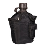 Gourde Mil-Tec type US 1 litre en polyéthylène avec housse polyester et petite poche additionnelle