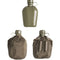 Gourde de l'armée autrichienne de 0,75 litre avec quart en acier inoxydable, lot de 5