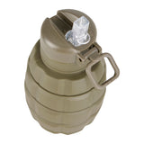 Gourde pliable Ares en silicone alimentaire extensible de 270 à 500 ml avec anneau