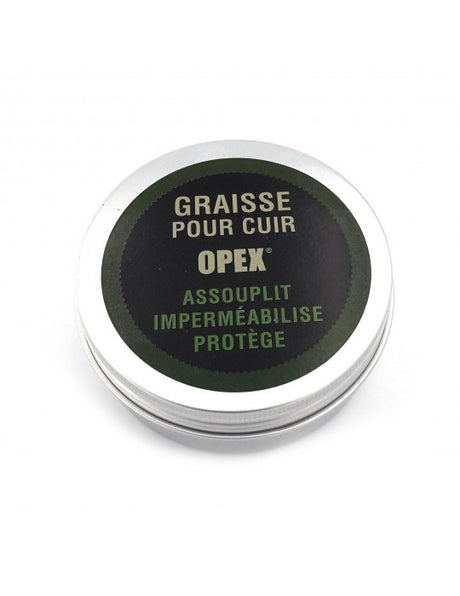 Graisse spéciale cuir OPEX 100 ml déperlante pour rangers avec éponge fournie