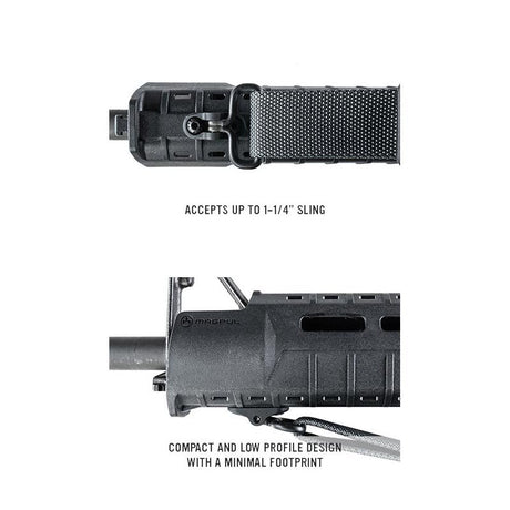 Grenadière M-LOK GI Magpul en aluminium anodisé pour sangle jusqu'à 3,1 cm