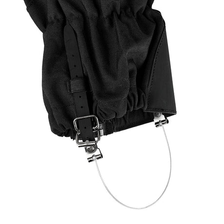 Guêtres Ares à câble de réglage en acier crochet de lacet et fermeture à glissière