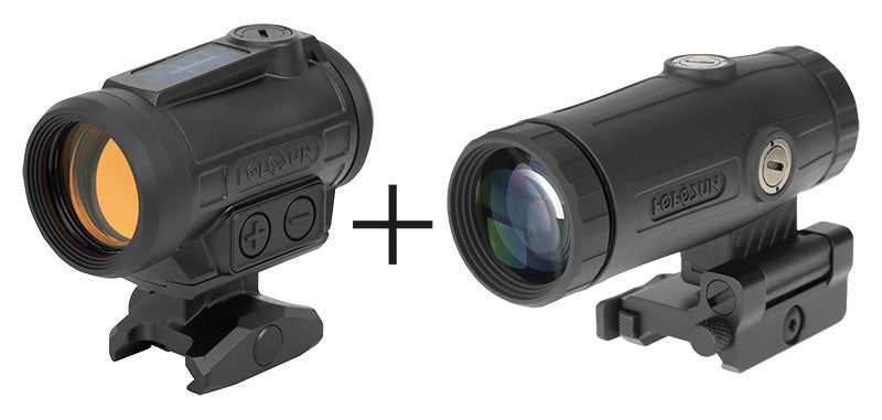 Holosun Pack ARO EVO + Magnifier HM3X 229 g pour l'acquisition rapide à courte et moyenne distance