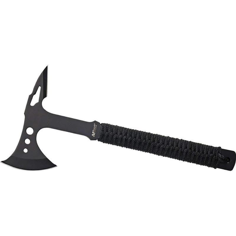 Hachette de survie M-Tech acier 440 monobloc avec pointe 384 mm