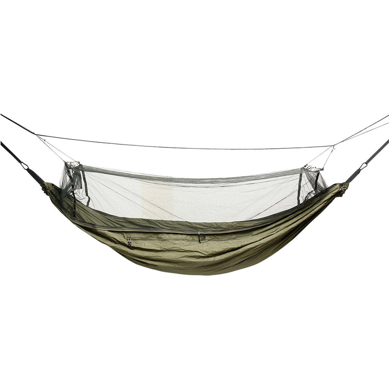 Hamac Ares Maroni en toile nylon double épaisseur moustiquaire cousue charge 200 kg