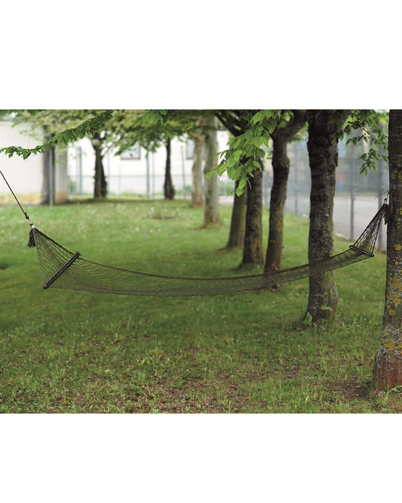 Hamac Mil-Tec à barres transversales 180 x 80 cm en nylon charge 120 kg