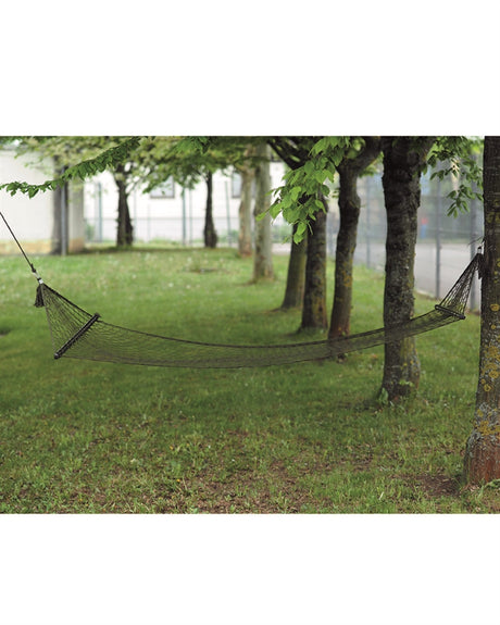 Hamac Mil-Tec à barres transversales 180 x 80 cm en nylon charge 120 kg