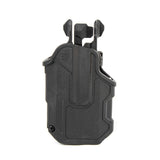 Holster T - Series L2C LB | Glock 17 avec lampe Blackhawk - Noir - Welkit.com