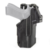 Holster Blackhawk T-Series™ L2D pour Glock 17/19 avec lampe et viseur point rouge
