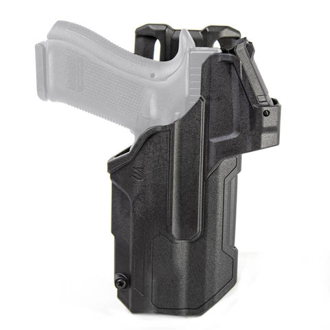 Holster Blackhawk T-Series™ L2D pour Glock 17/19 avec lampe et viseur point rouge