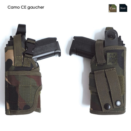 Holster MOLLE Patrol Equipement polyester déperlant réglable droitier ou gaucher