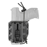 Holster ceinturon en polymère souple Vega Holster Bungy 8BL00 à rétention élastique réglable, compatible MOLLE