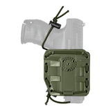 Holster ceinturon en polymère souple Vega Holster Bungy 8BL00 à rétention élastique réglable, compatible MOLLE