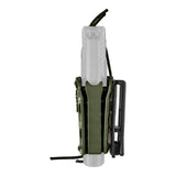 Holster ceinturon en polymère souple Vega Holster Bungy 8BL00 à rétention élastique réglable, compatible MOLLE