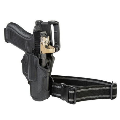 Holster de cuisse Blackhawk T-Series L2C LB Overt avec lampe