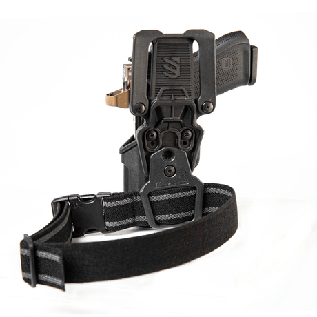 Holster de cuisse Blackhawk T-Series L2C Overt Kit avec lampe