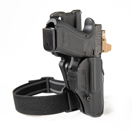 Holster de cuisse Blackhawk T-Series L2C Overt Kit avec lampe