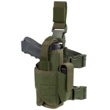 Holster de cuisse Condor Tornado enveloppant lampe ou laser admis porte-chargeur