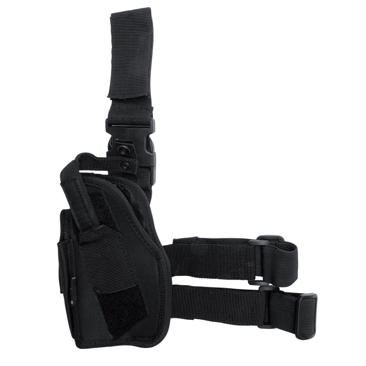 Holster de cuisse Mil-Tec STF03 main droite polyester PVC avec poche chargeur et extension ceinturon