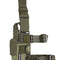 Holster de cuisse réglable Mil-Tec en nylon matelassé EVA avec sangles de sécurisation