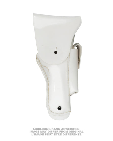 Holster de police militaire en cuir de service d'ordre, surplus d'occasion, lot de 2