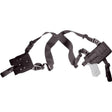 Holster d'épaule universel Vega Holster en nylon — port horizontal, double sécurité et porte-chargeur double