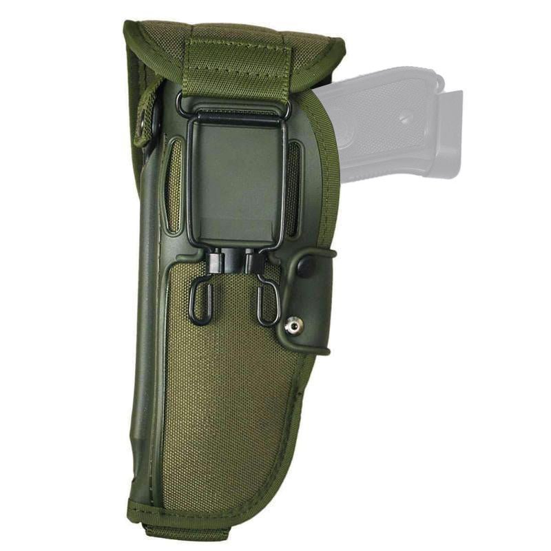 Holster militaire à rabat en nylon Vega Holster MB220 renforcé polymère, passant ceinturon acier amovible