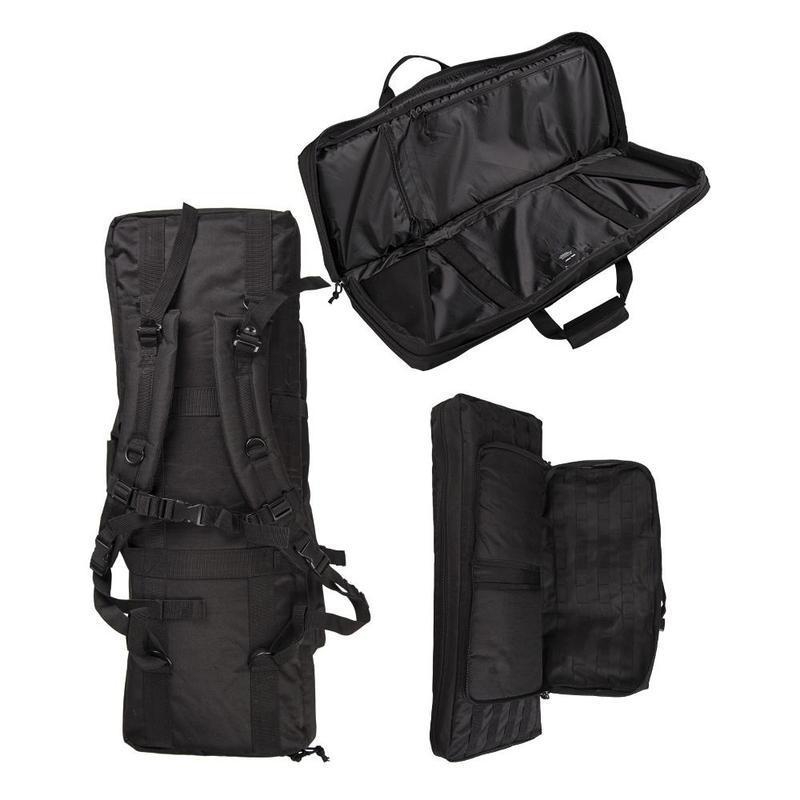 Housse d'arme Mil-Tec Medium 75 cm polyester Oxford PVC à fermeture éclair verrouillable et bretelles dorsales