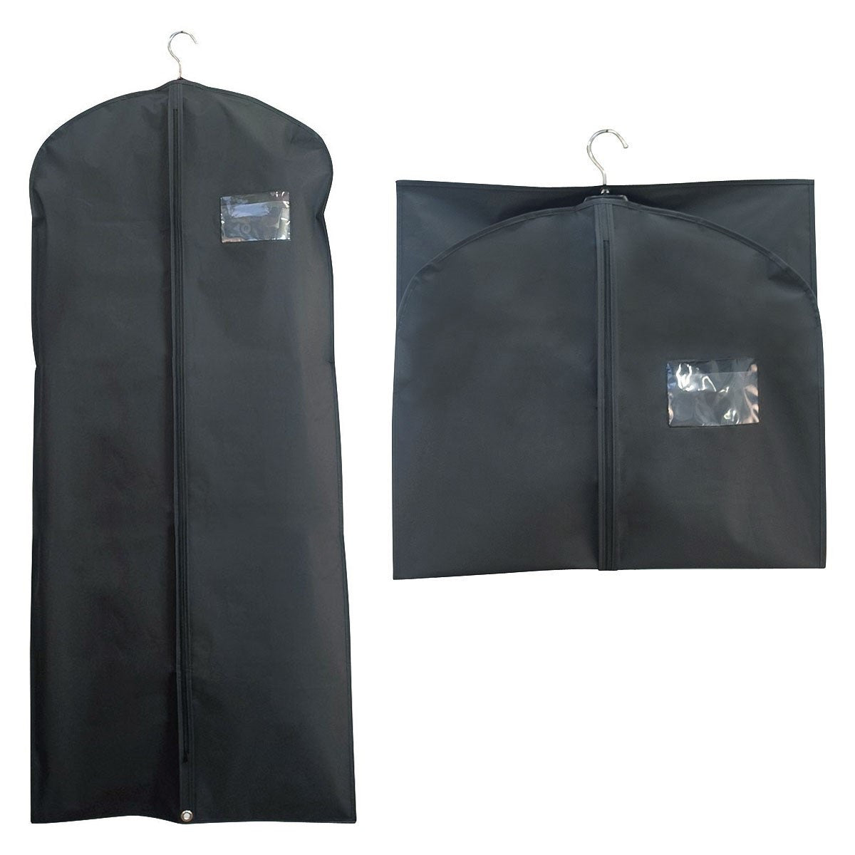 Housse de vêtement non-tissé 60 x 110 cm à fermeture à glissière frontale