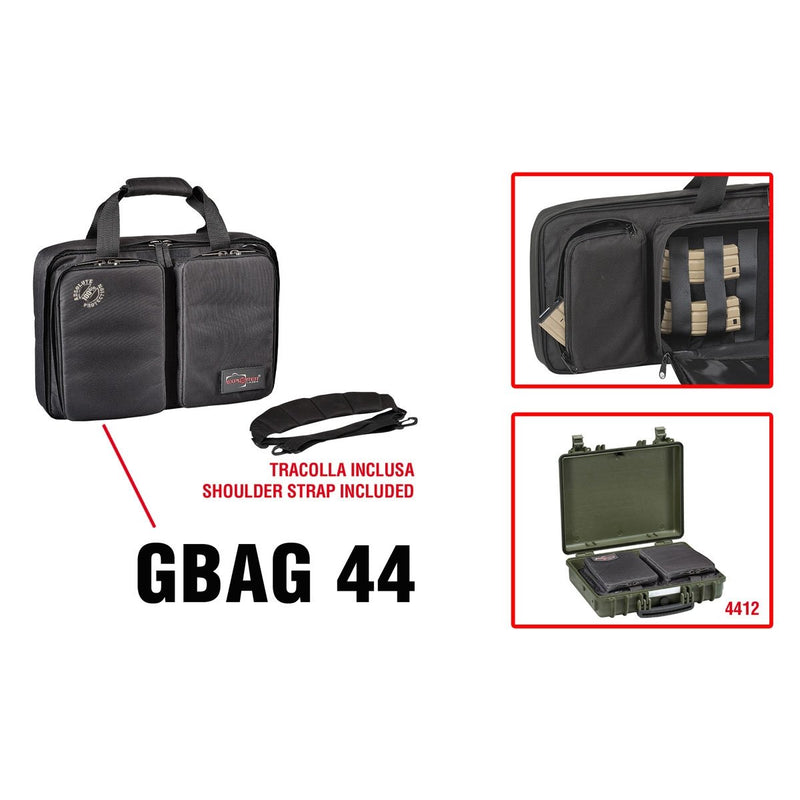 Housse pour arme Explorer Cases Gun Bag 44 matelassée 445 x 345 x 90 mm tissu 600D