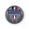Insigne Police Municipale Patrol Equipement en métal relief diamètre 45 mm