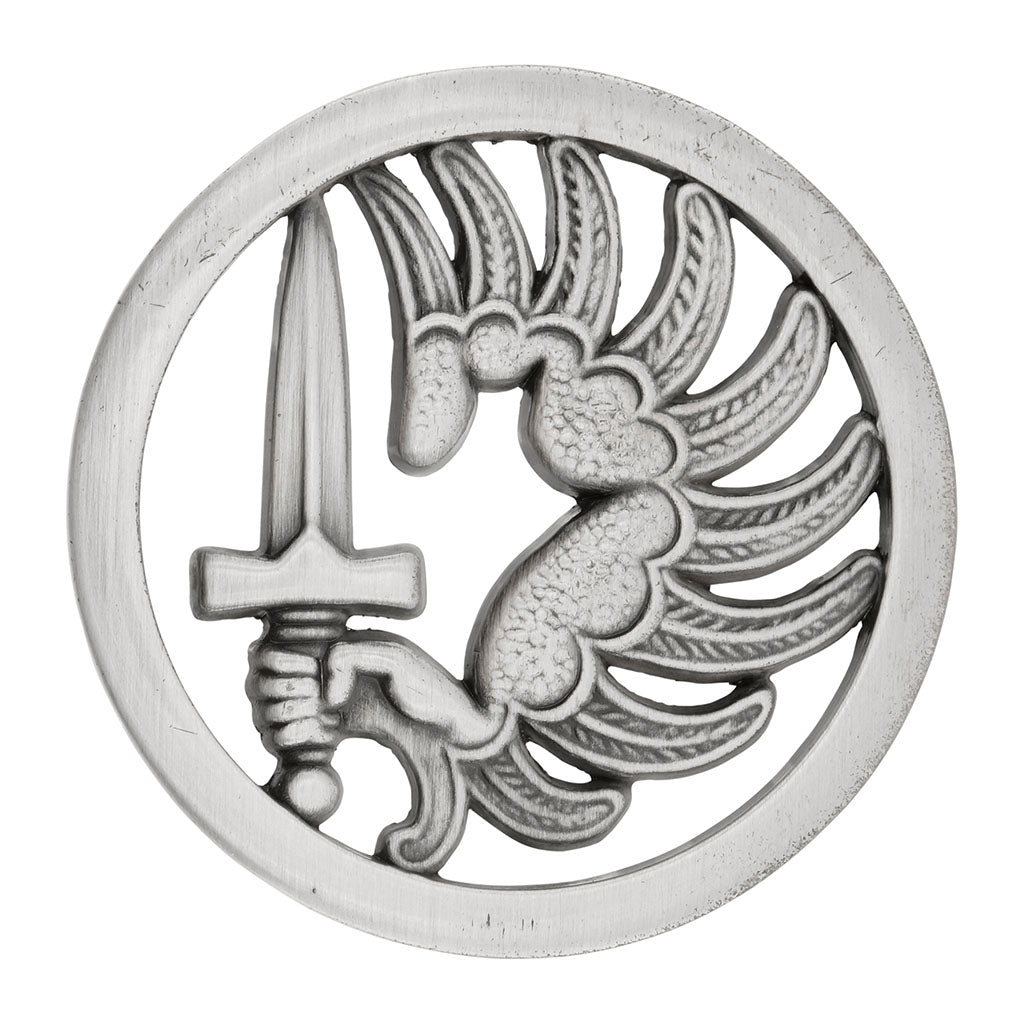 Insigne de béret métropole Boussemart zamac injecté finition mate gravure traditionnelle