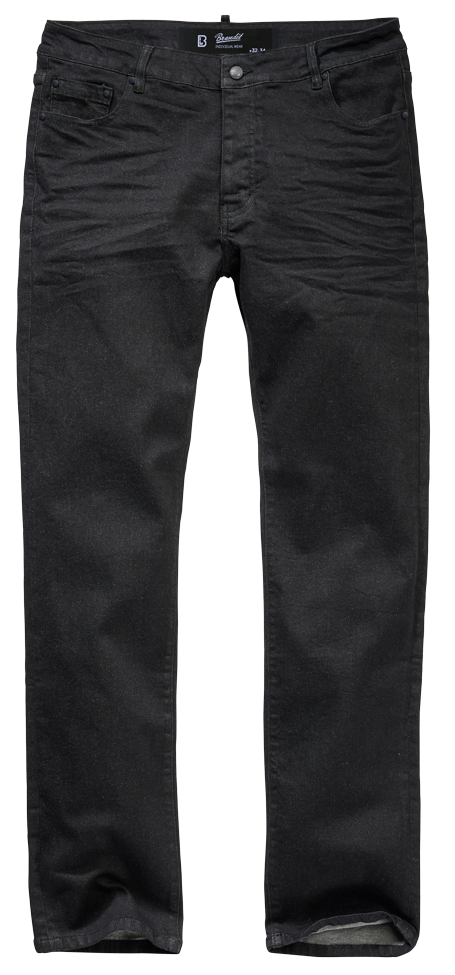 Jean Brandit Mason Denim brut coton-polyester coupe droite quatre poches braguette boutonnée
