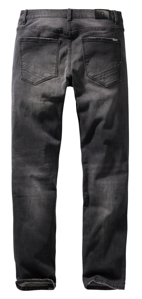 Jean Brandit Rover Denim coton-polyester délavé à la pierre coupe droite braguette boutonnée