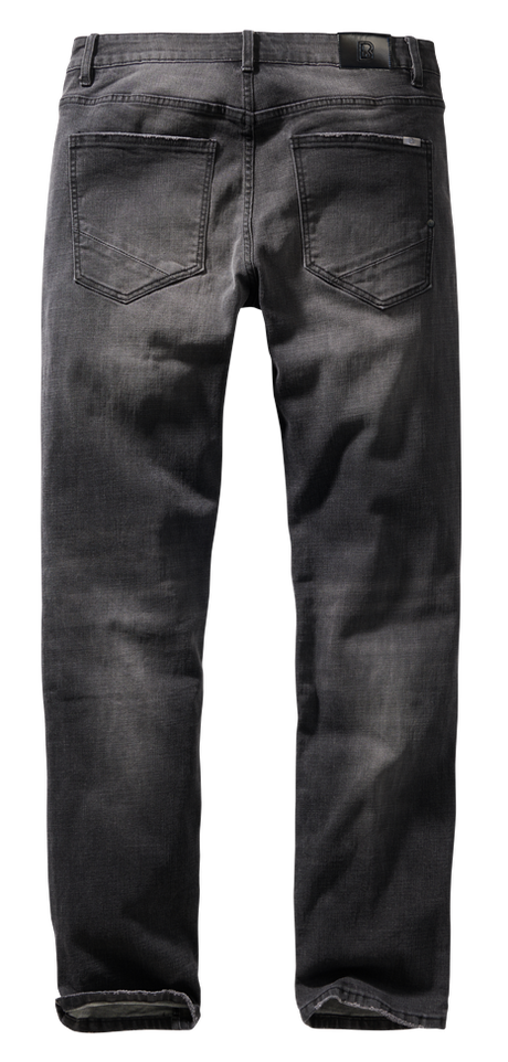 Jean Brandit Rover Denim coton-polyester délavé à la pierre coupe droite braguette boutonnée