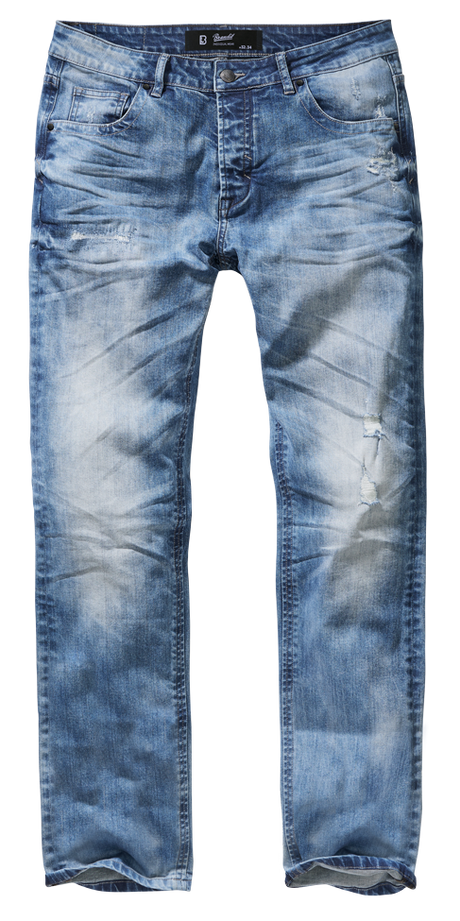 Jean Brandit Will Denim coton et élasthanne délavé à la pierre coupe droite trois longueurs
