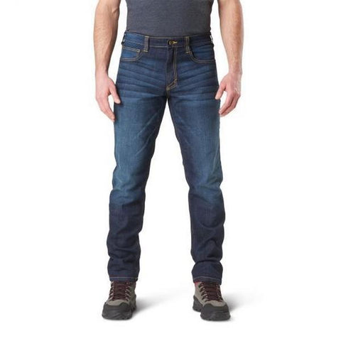 Jeans tactique 5.11 Tactical Defender-Flex coupe étroite en denim extensible (coton/polyester)