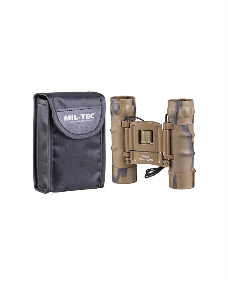 Jumelles pliantes Mil-Tec Gen II 10 x 25 champ 101 m avec pochette nylon