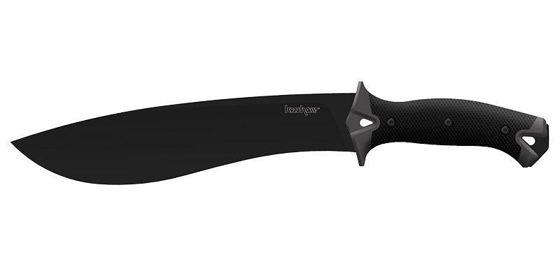 Machette Kershaw Camp 10 1077 acier 65MN lame 254 mm lame kukri fil lisse
