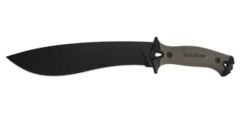 Machette Kershaw Camp 10 1077 acier 65MN lame 254 mm lame kukri fil lisse