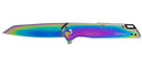 Couteau pliant Kershaw Misdirect Rainbow 1365 acier 4Cr14 lame 76 mm