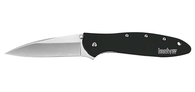 Couteau pliant Kershaw Leek Stonewashed 1660 acier 14C28N lame 75 mm