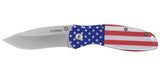 Couteau pliant Kershaw Blur USA Flag 1670 acier 14C28N lame 86 mm