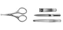 Trousse de soin Kershaw 4 pièces en acier inoxydable 10,8 cm avec étui rembourré