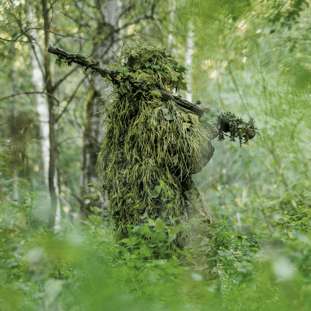 Kit camouflage Mil-Tec Grass Reaper 189 feuilles et 75 m d'herbe artificielle pour tenue Ghillie