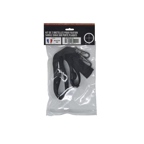 Kit de 2 bretelles Vigilant pour sangle DUKA sur porte-plaques en nylon Cordura