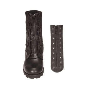 Kit de conversion fermeture éclair de botte Mil-Tec 9 œillets en PVC synthétique aspect cuir 22,5 cm
